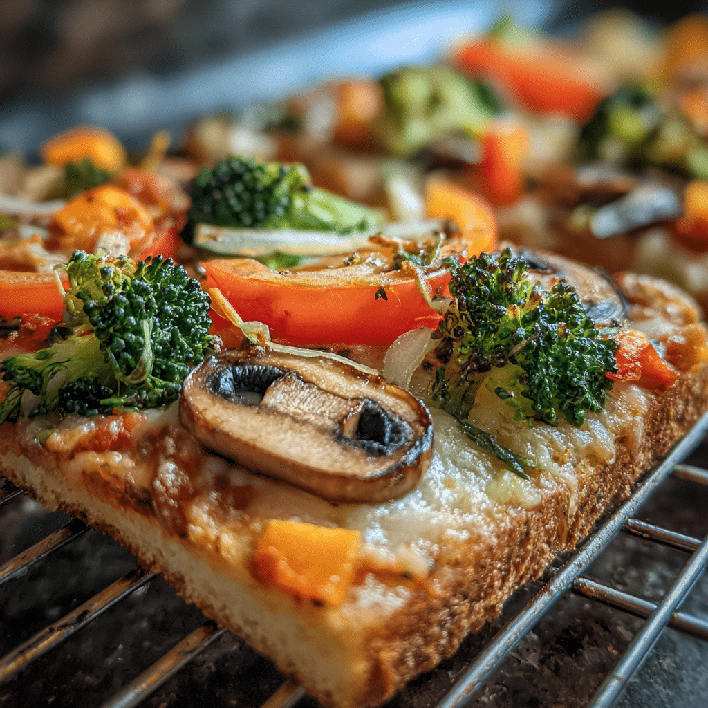 Air Fryer Veggie Pizza