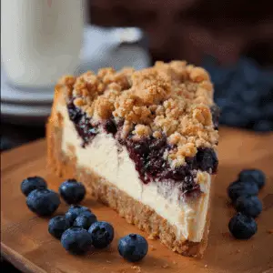 Blueberry Crumble Cheesecake