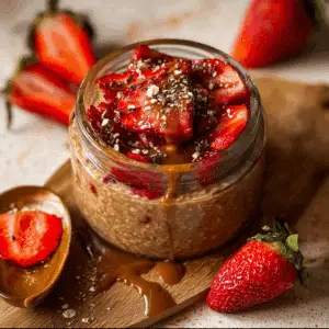 Chocolate Strawberry Overnight Oats