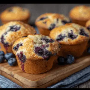 Cottage Cheese Blueberry Muffins