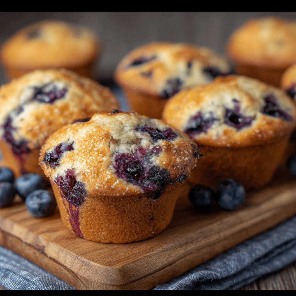 Cottage Cheese Blueberry Muffins