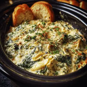 Crock Pot Spinach Artichoke Dip