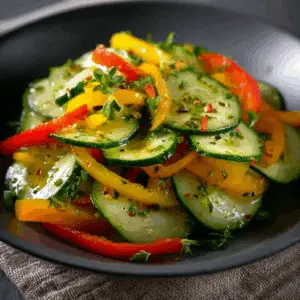 Cucumber & Sweet Pepper Salad