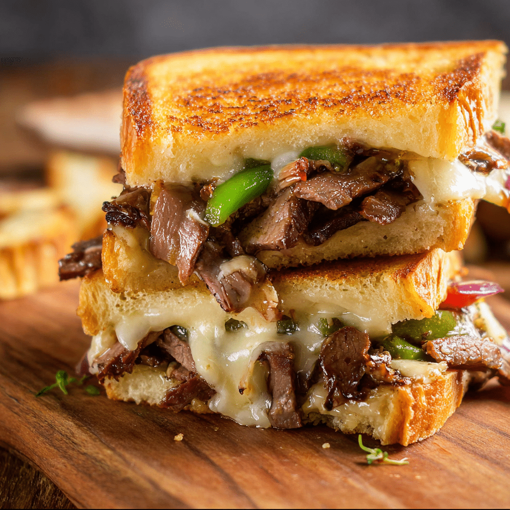 Grilled Cheesesteak Sandwich