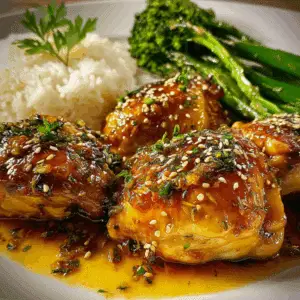 Honey Garlic Chicken Dinner