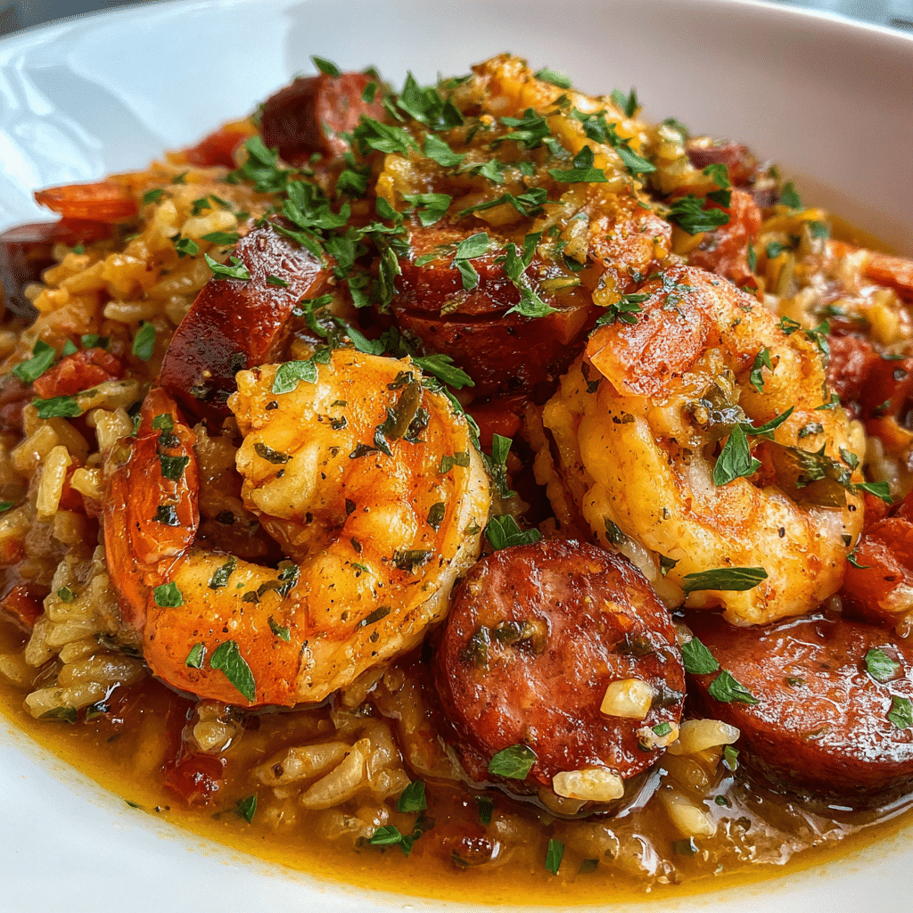 Instant Pot Jambalaya with Sausage & Shrimp