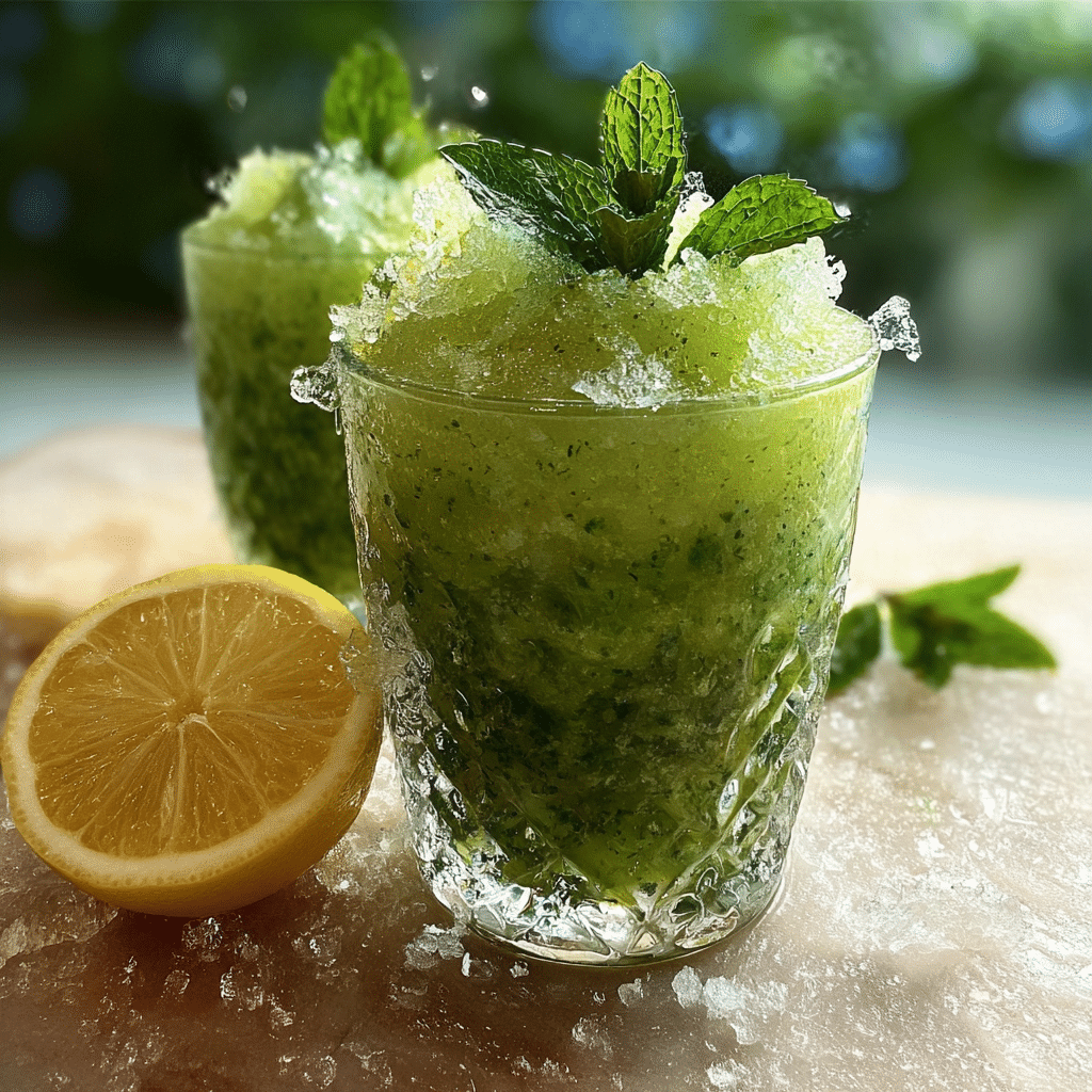 Mint Lemonade Slush
