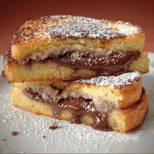 Nutella Stuffed French Toast