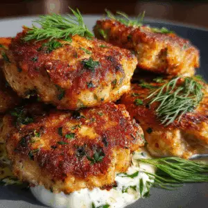 Salmon Cakes with Fresh Dill