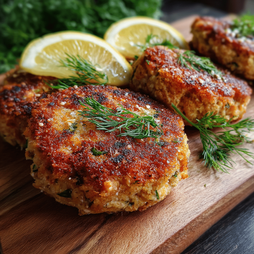 Salmon Patties with Greek Yogurt