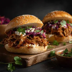 Slow Cooker Pulled Pork Sandwiches