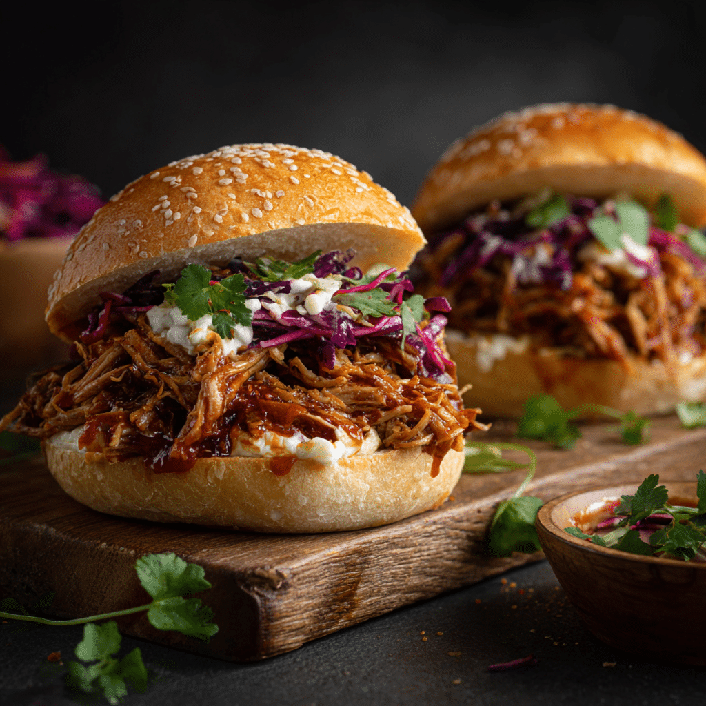 Slow Cooker Pulled Pork Sandwiches