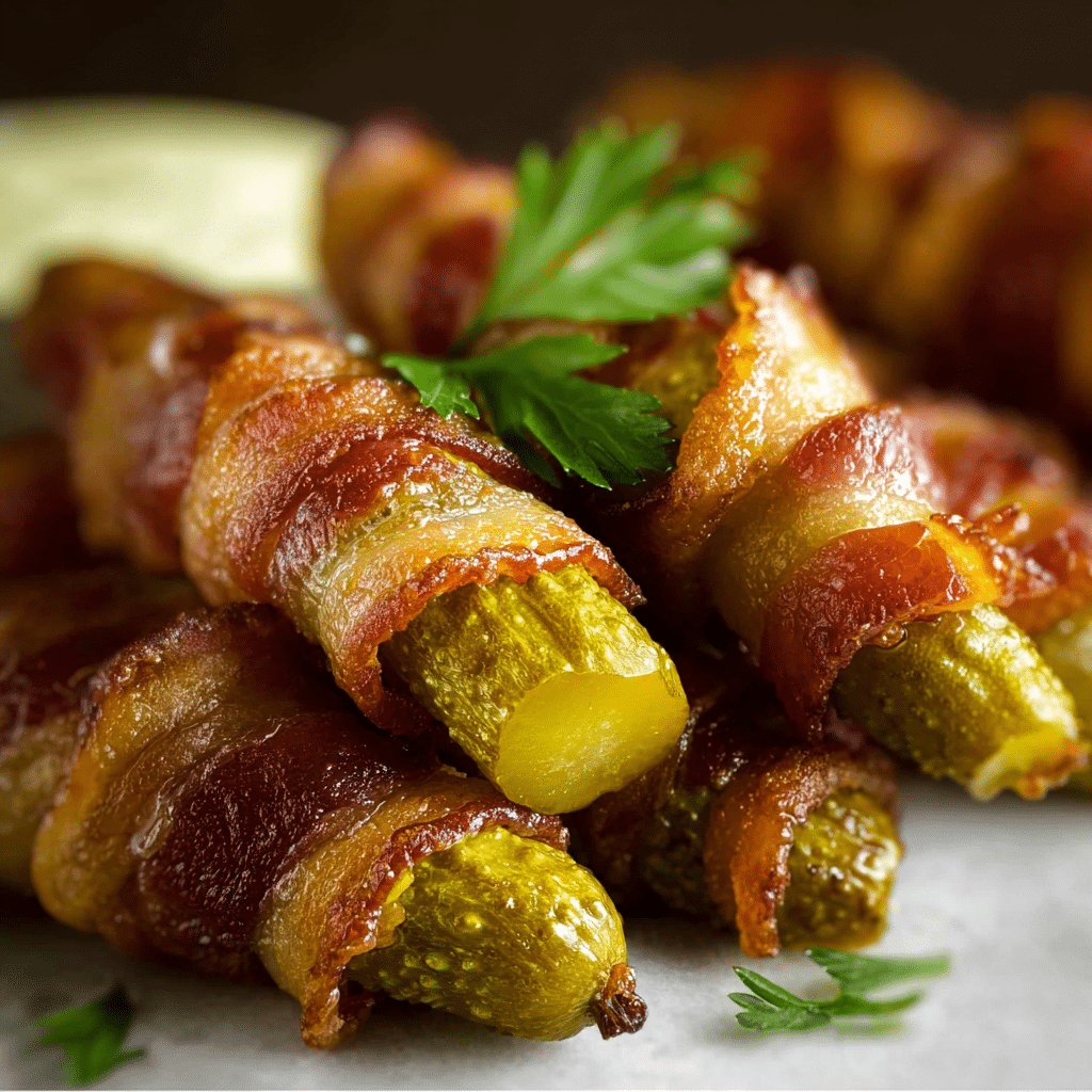 Bacon Wrapped Pickle Fries