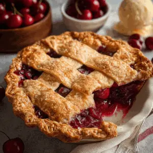 Cherry Pie with Homemade Crust