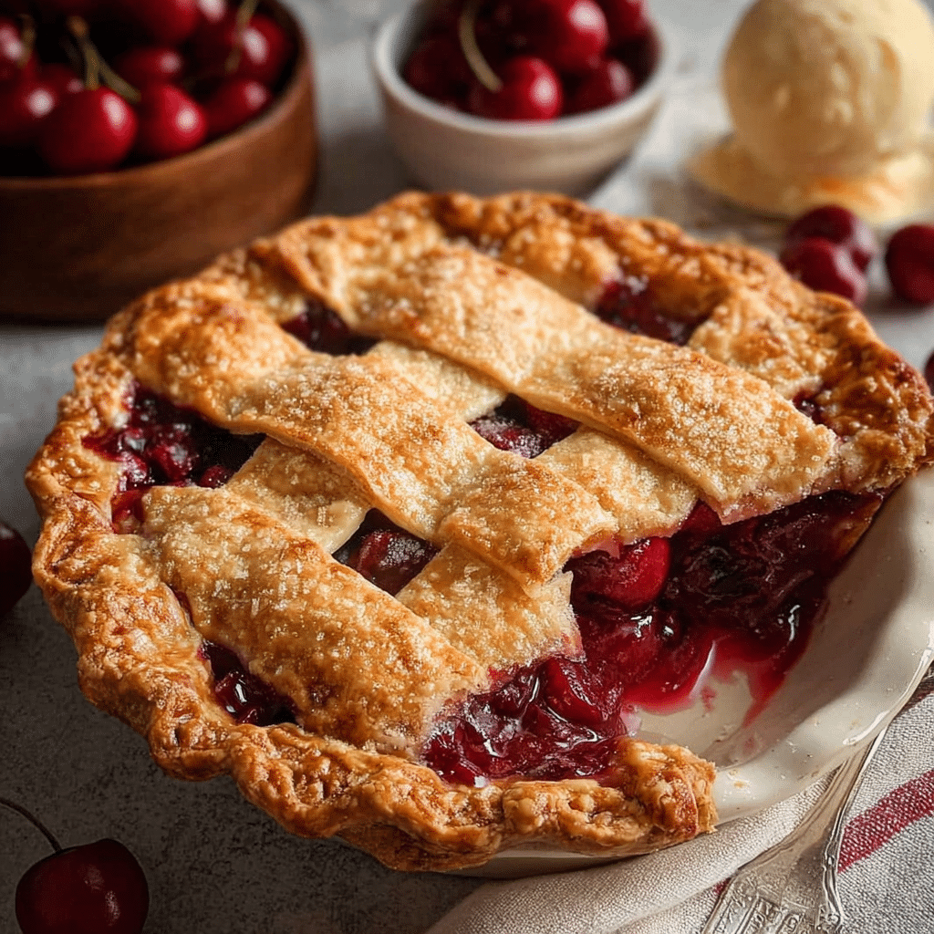 Cherry Pie with Homemade Crust