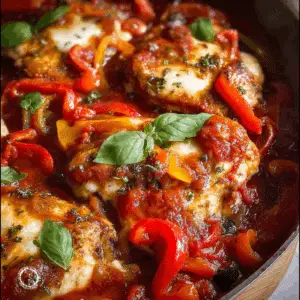 Chicken Pizzaiola with Peppers