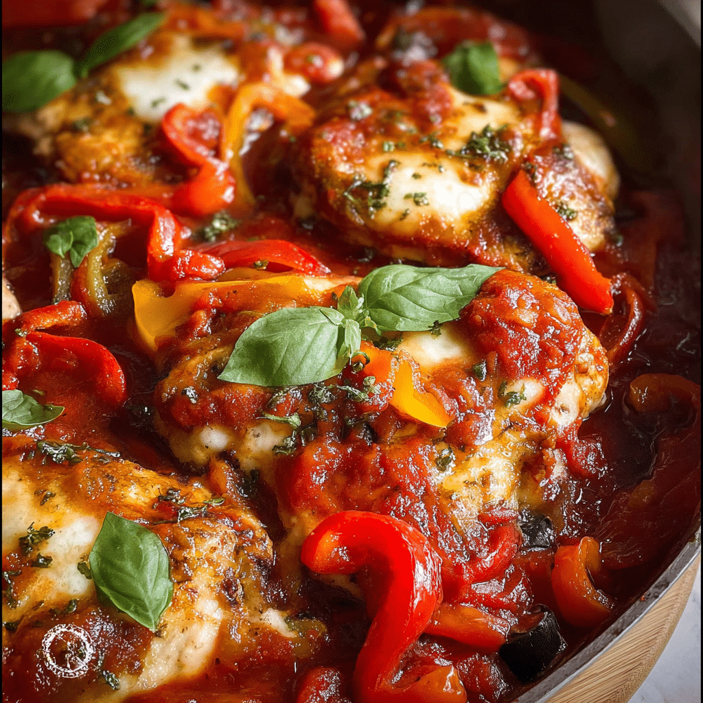 Chicken Pizzaiola with Peppers