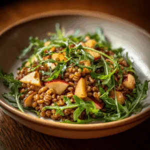 Farro Salad with Apple & Arugula