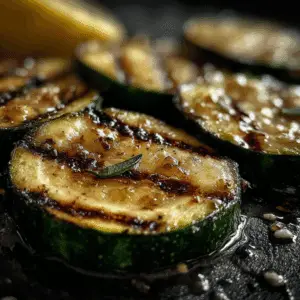 Grilled Lemon Garlic Zucchini