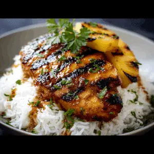 Hawaiian Chicken & Coconut Rice