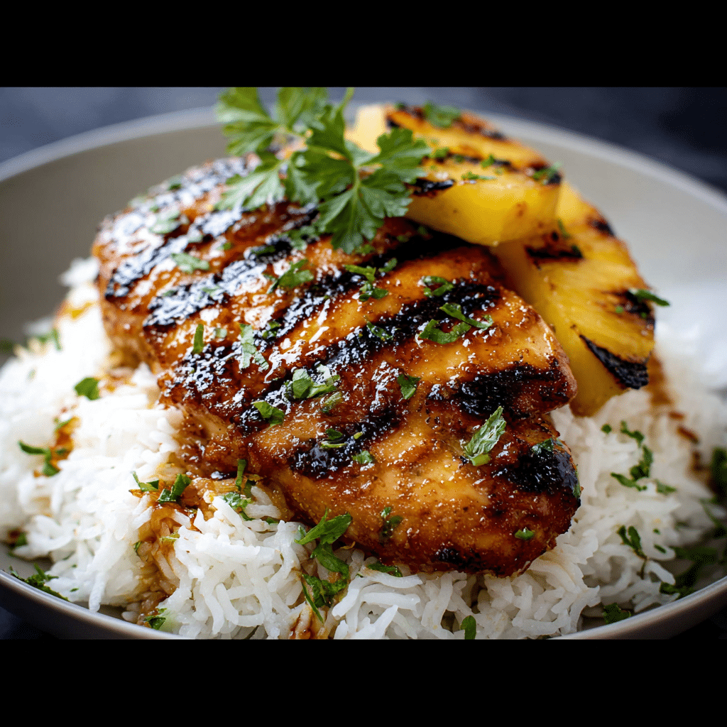 Hawaiian Chicken & Coconut Rice