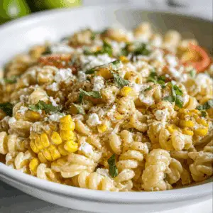 High Protein Street Corn Pasta Salad