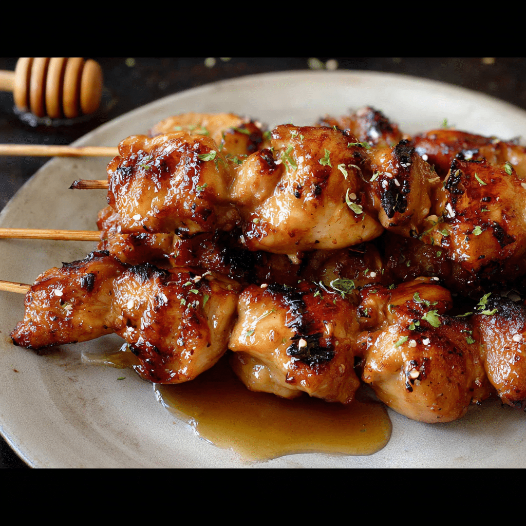 Honey Garlic Chicken Kabobs