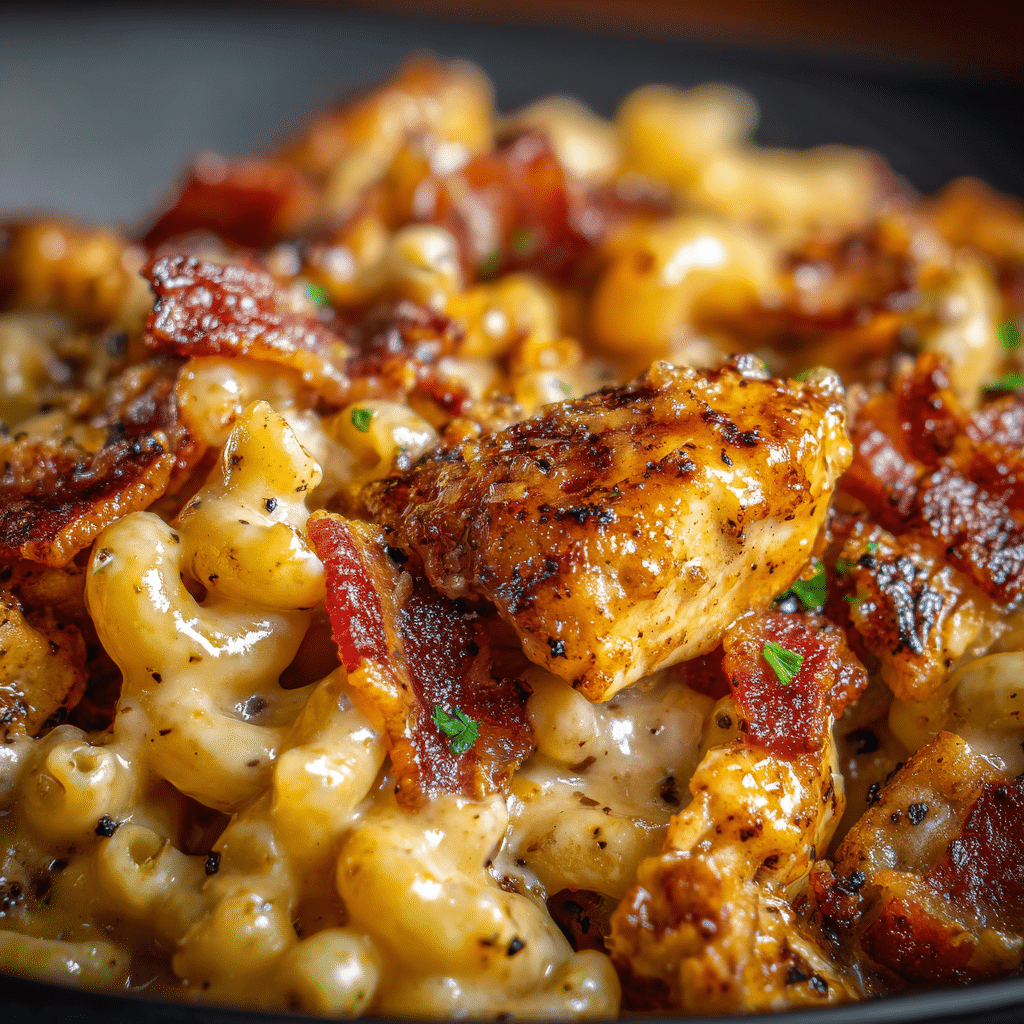 Honey Pepper Chicken Mac with Bacon