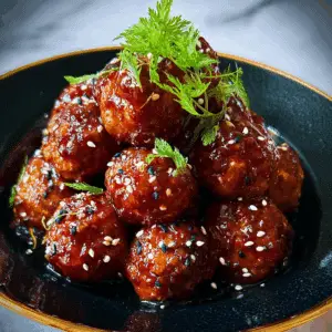 Korean Meatballs with Sweet Glaze