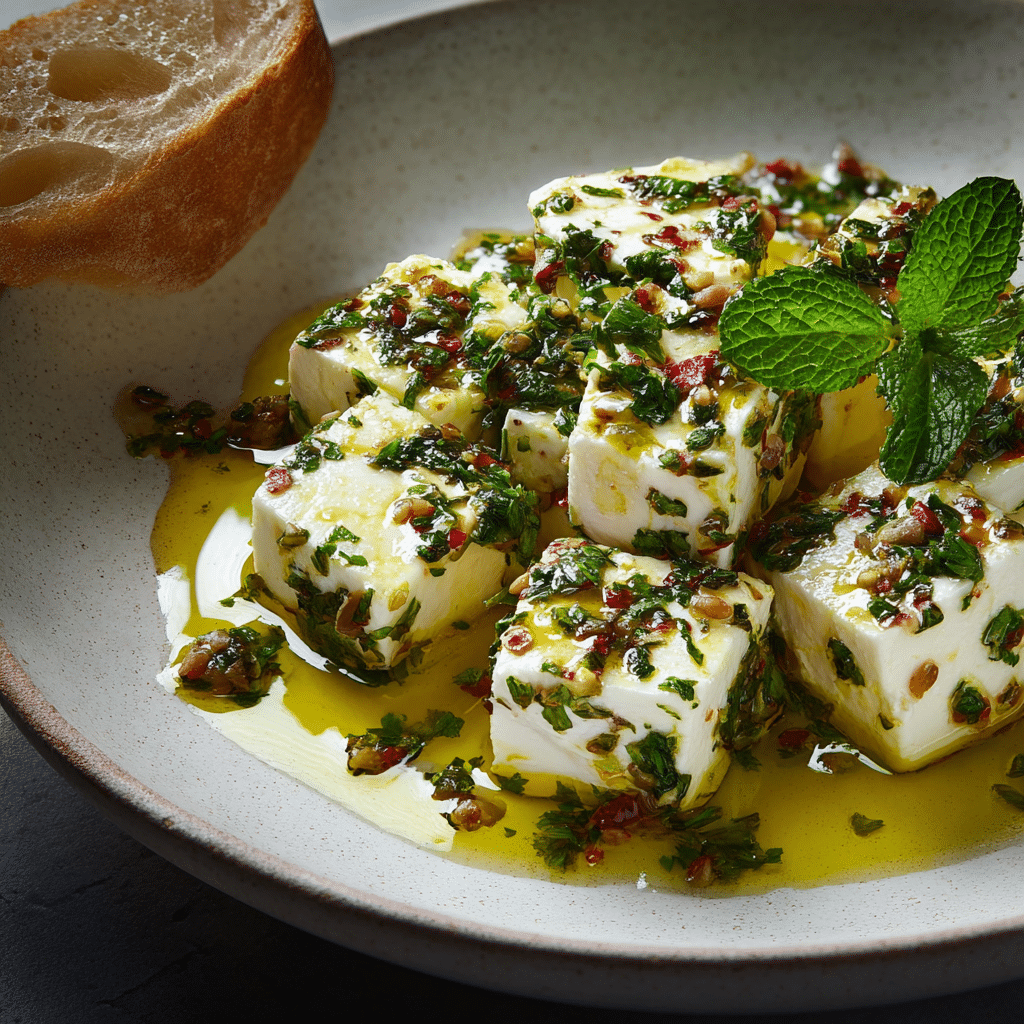 Marinated Feta with Fresh Herbs