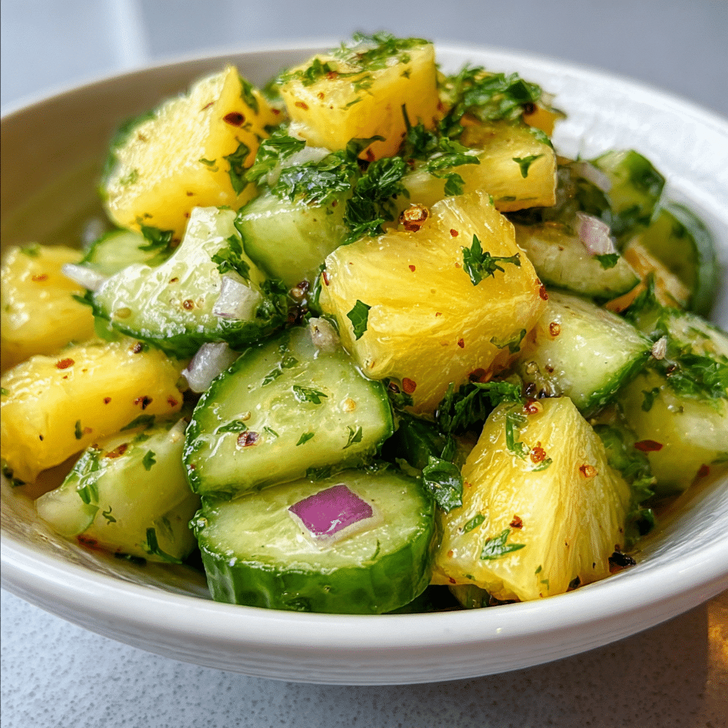 Pineapple Cucumber Salad