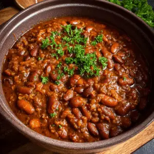 Slow Cooker Cowboy Beans