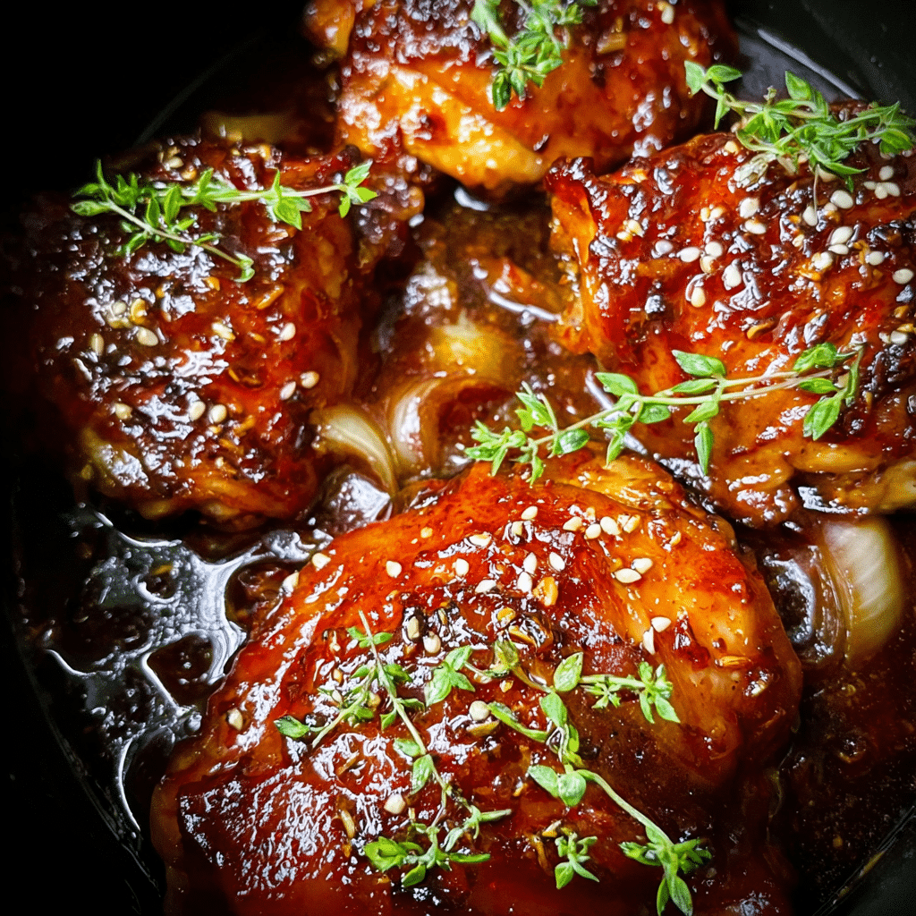 Slow Cooker Honey Garlic Chicken