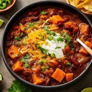 Slow Cooker Sweet Potato Chili