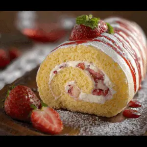 Strawberry Cake Roll