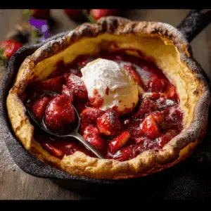 Strawberry Jam Dutch Baby