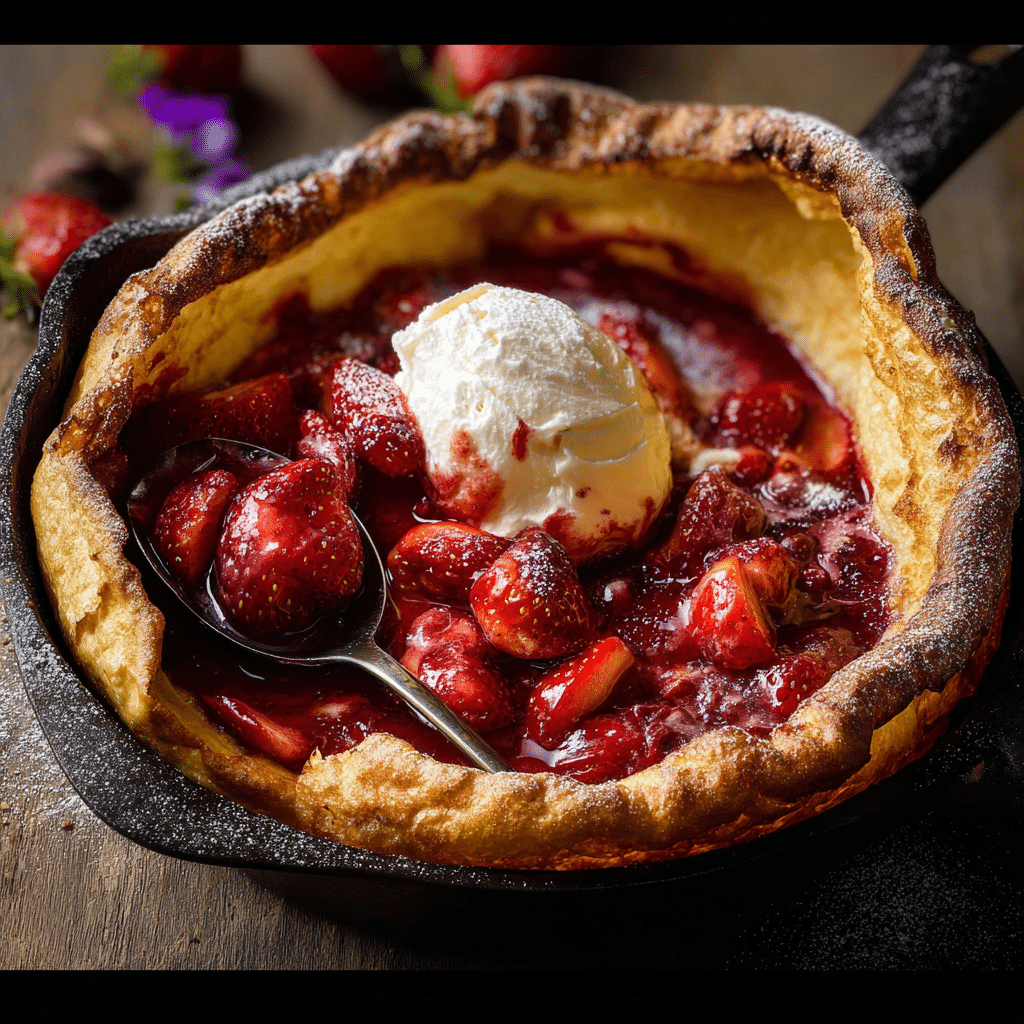 Strawberry Jam Dutch Baby