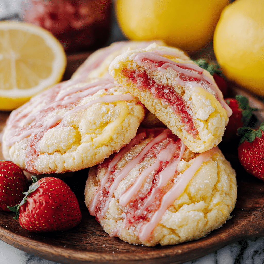 Strawberry Lemonade Cookies