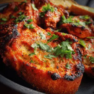 Tandoori Chicken Garlic Bread