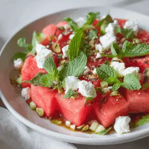 Watermelon Goat Cheese Salad