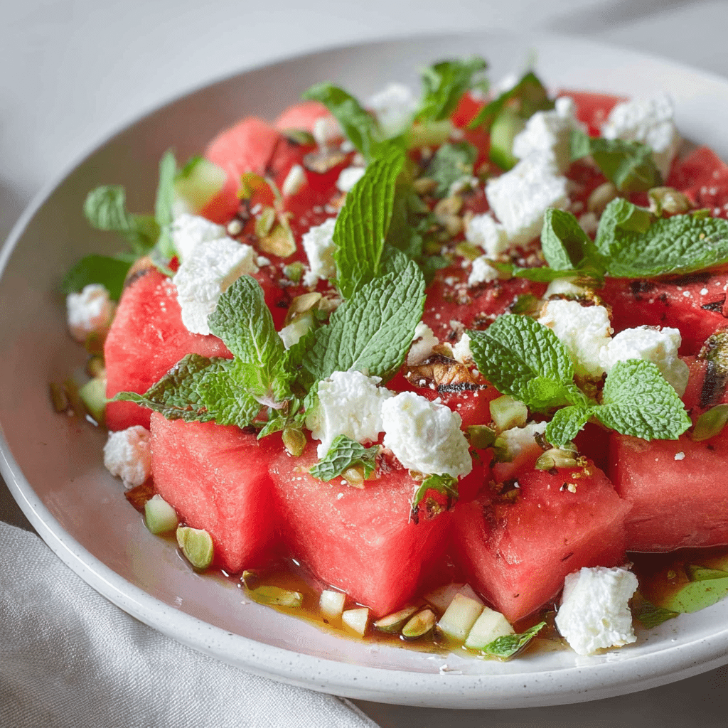 Watermelon Goat Cheese Salad