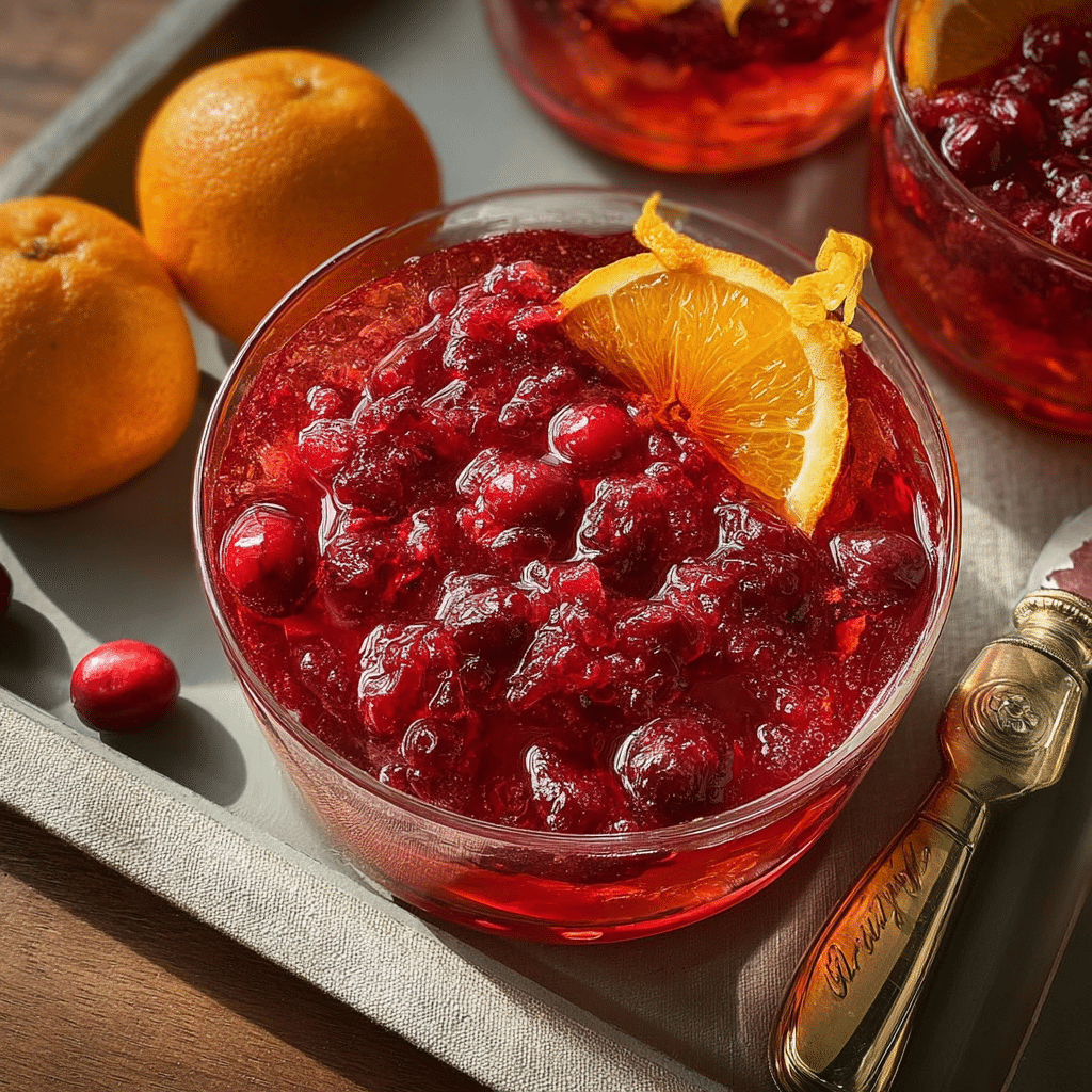 Aperol Spritz Cranberry Sauce