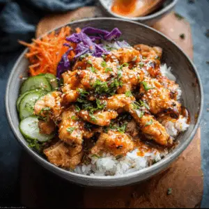 Bang Bang Chicken Rice Bowls