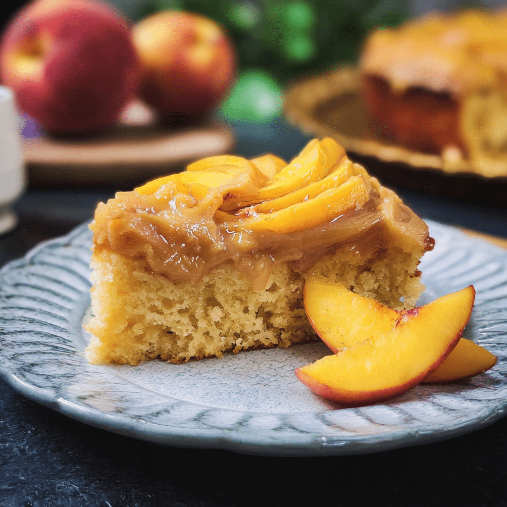 Brown Sugar Peach Cake