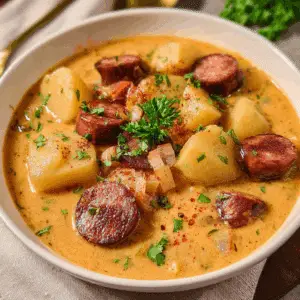 Cajun Potato Soup with Sausage
