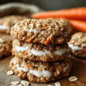 Carrot Cake Oatmeal Cookies
