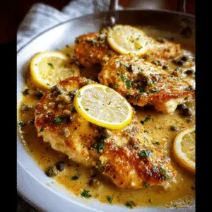 Chicken Scallopini with Lemon & Capers