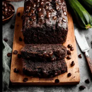 Chocolate Zucchini Bread with Chocolate Chips