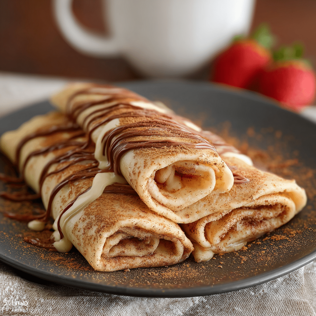 Cinnamon Roll Protein Crepes