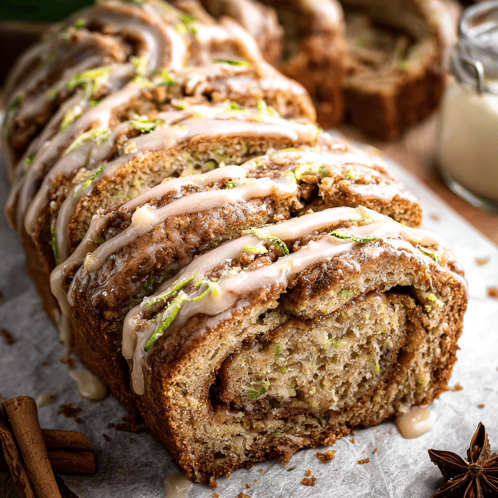 Cinnamon Roll Zucchini Bread